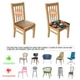 thumbnail image 5 of Floral Pattern Seat Covers for Dining Room Chairs Set Of 6,Stretch Printed Washable Chair Seat Cover with Elastic Ties and Button,Removable Waterproof Couch Cushion Covers, 5 of 6