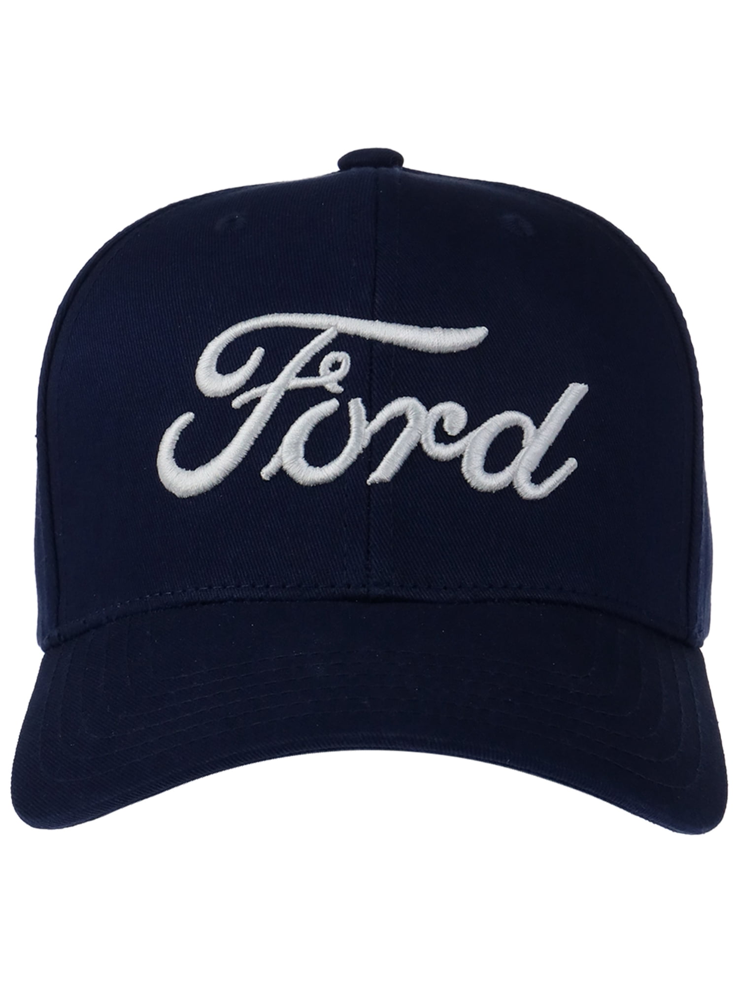 Ford Men's 3D Embroidered Logo Trucker Hat, Navy, One Size