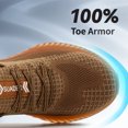thumbnail image 2 of Steel Toe Shoes for Women Men Wide Non Slip Composite Work Sneakers Indestructible Comfortable Safety Shoes Lightweight Breathable Construction Sneakers Puncture Ergonomic Design, 2 of 6