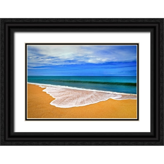 el Gamal, Nanouk 24x17 Black Ornate Wood Framed with Double Matting Museum Art Print Titled - Room for Thoughts