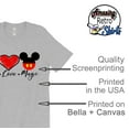 thumbnail image 4 of Peace Love Magic Shirt Adult Women Ladies Character Tshirt (Mickey-Gray, Large), 4 of 5