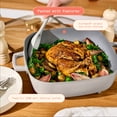 thumbnail image 4 of Beautiful 5-in-1, 12" x 12" Detachable Electric Skillet with EverGood™ Ceramic Nonstick Coating, Porcini Taupe by Drew Barrymore, 4 of 14