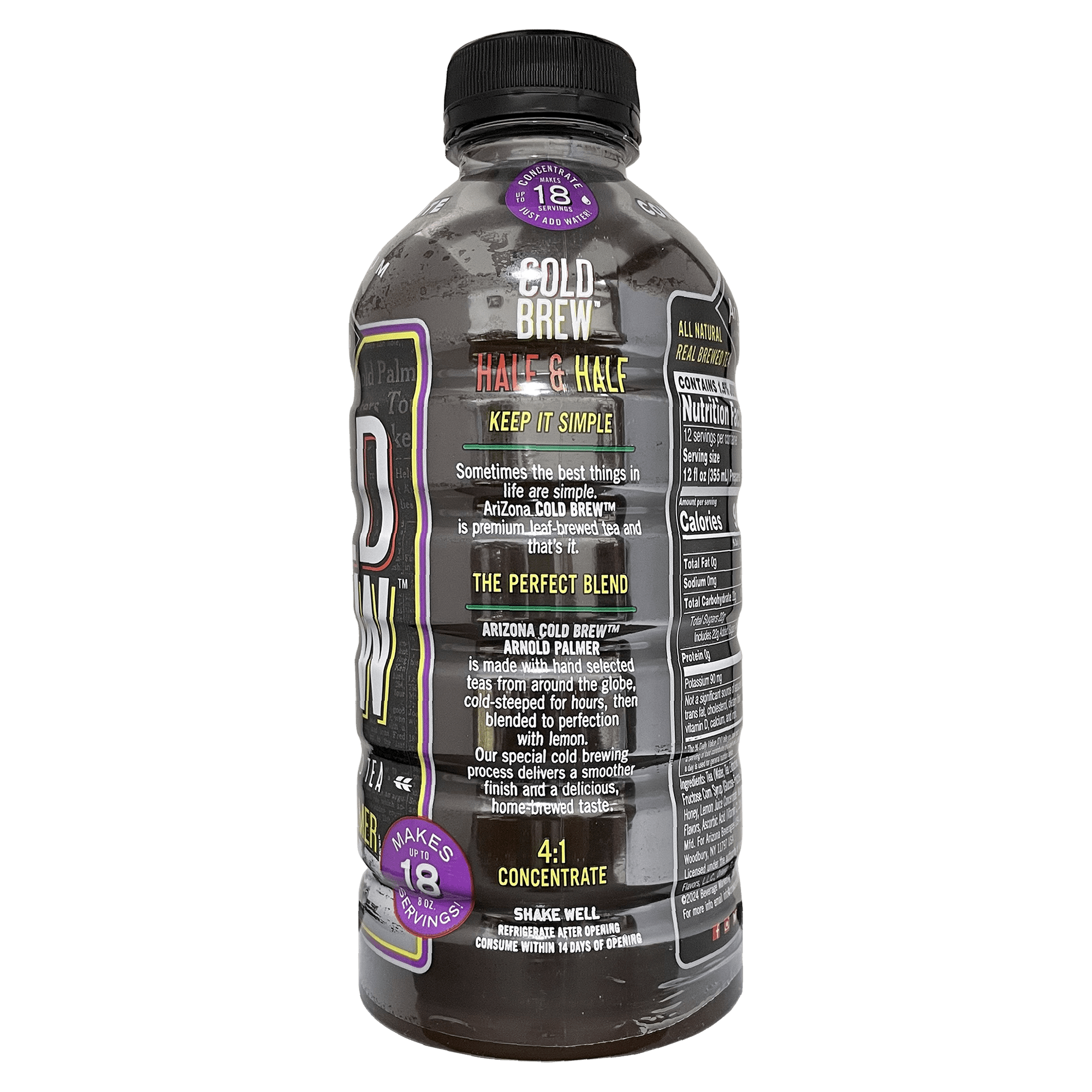 (3 pack) AriZona Cold Brew Concentrate Arnold Palmer 28oz