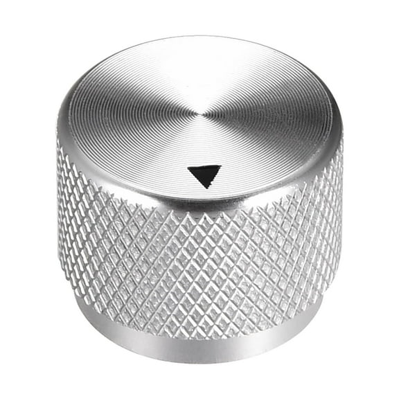 Stereo Knob, 20*6*15.5 mm Aluminium Alloy, Volume Control Knobs, Sliver 1pcs