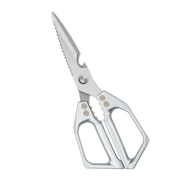 Tijeras de cocina de acero inoxidable resistentes y multiusos para cortar carne, aves y verduras