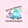 thumbnail image 4 of Inktastic Book My Reservation I'm Going to Grandma and Grandpa's Boys or Girls Baby T-Shirt, 4 of 5