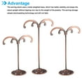 thumbnail image 4 of Earring Holder, 3pcs Earring Stand Earring Display Stands Storage Organizer Metal Rack M for Photography, Bronze, 4 of 5