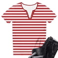 thumbnail image 2 of TaTaai Women's Casual Loose Fit Short Sleeve Round Neck Printed Tee with Front Snap Closure Allover Random Pattern Breathable Comfortable for Spring Summer Everyday Casual Wear Gift, 2 of 6