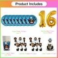 thumbnail image 2 of Boss Baby Africa Boy Birthday 16th Cups Party Supplies Plates Fans Decorations Cake Topper Decor, 2 of 6