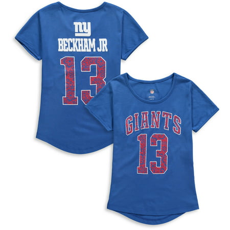 Odell Beckham Jr. New York Giants Girls Youth Dolman Lace Player Name & Number T-Shirt - (New York Giants Best Players)