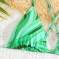 thumbnail image 6 of Girl's Summer Swimsuit Set Floral Printing Bikini Set Soft Fit Beach Surf Tankini Swimwear Set for Summer Vacation,C-Green,14Y(14 Years), 6 of 6