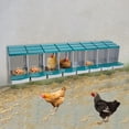 thumbnail image 4 of Green PP 223x51x46cm 8-Grid Moisture-Proof Easy-To-Clean Chicken Laying Nest Box Wall-Hung Egg Box, 4 of 11