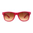 thumbnail image 3 of Classic Iconic Pop Color Horn Rim Sunglasses Fuchsia Brown, 3 of 4