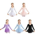 thumbnail image 5 of Gyratedream Toddler Girls Long Sleeve Sparkle Ballet Skirted Leotard Dance Dress Skirt Gymnastic Ballerina Outfit, 5 of 5