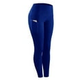 thumbnail image 1 of Capreze High Waisted Leggings for Women Tummy Control Lounge Pants with Pocket for Running Cycling Yoga Workout Fitness Deep Blue S, 1 of 3