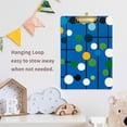 thumbnail image 4 of FORMRS Acrylic Clipboard with Low Profile Clip Standard A4 Letter Size, 12.5" x 9", Blue Abstract, 4 of 8