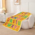 thumbnail image 3 of Couverture Jetée pour Enfants Alphabet Coloré Couverture Duveteuse pour Garçons Filles Chambre, 3 of 6