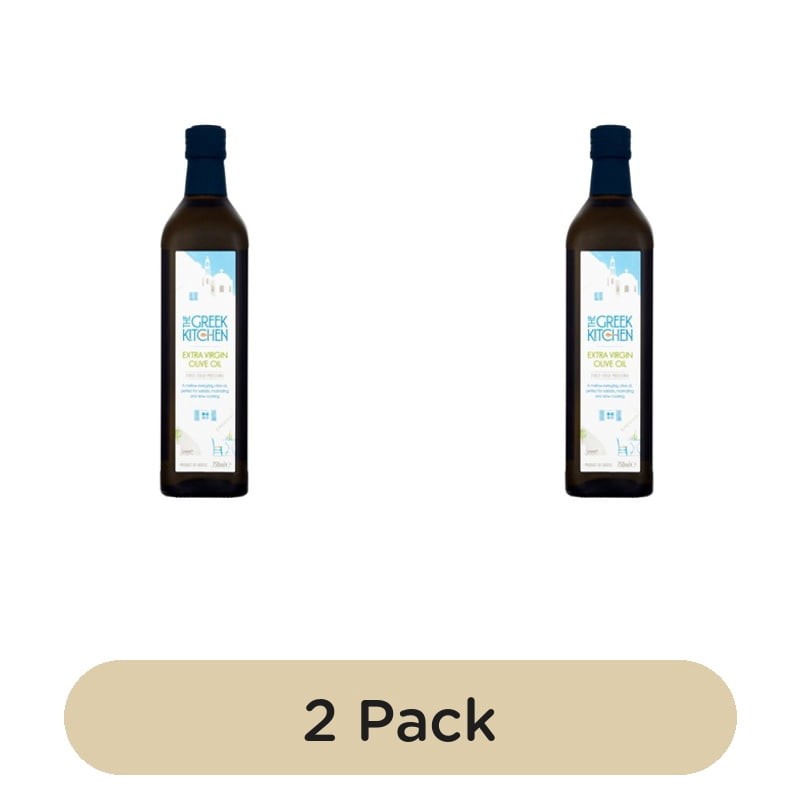 The Greek Kitchen Extra Virgin Olive Oil 750ml, British Import (Pack of 2)
