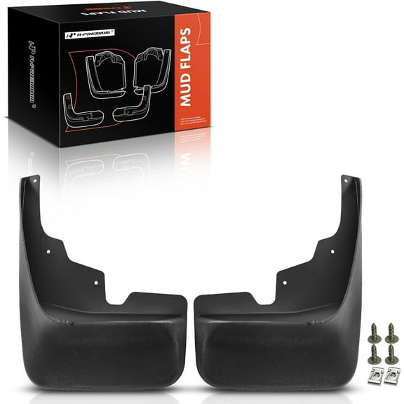 A-Premium Set of 2PCS Mud Flaps Splash Guards Mudflaps Mudguards with Hardware Kits Compatible with Jeep WK Series Grand Cherokee 2005-2010, Front Driver and Passenger Side