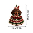 thumbnail image 3 of Crochet Christmas Tree Kit DIY Holiday Craft Set, with Knitted Cotton Yarn for Tabletop Shelf Mantel Festive Home Decor Gift, Christmas Gifts for Family and Friends(Puppy), 3 of 7