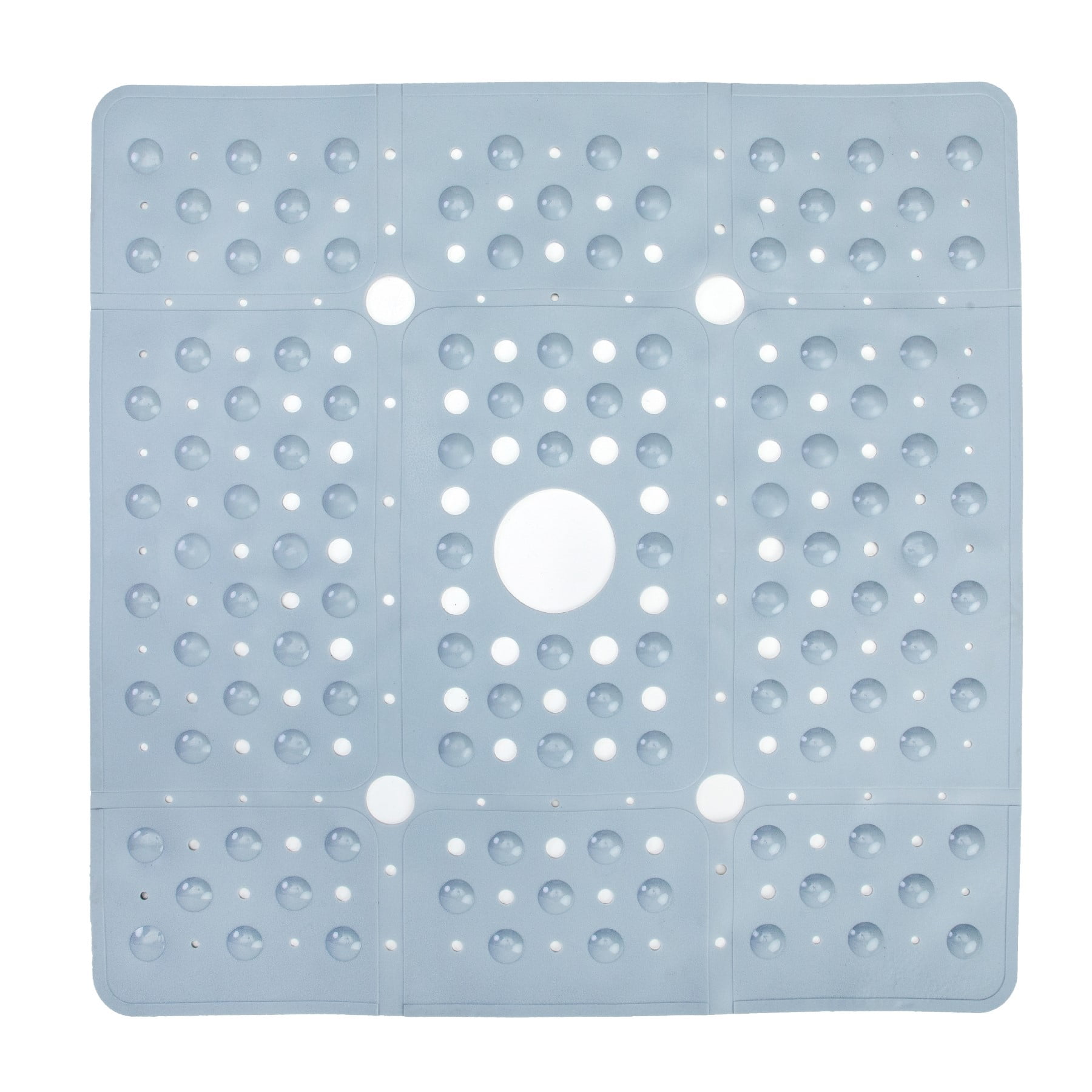 SlipX Solutions 27 x 27 Extra Large Square Shower Mat in Gray
