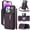 Dark Purple, variant on Kryonix Crossbody Wallet Case for iPhone 16 Plus with Lanyard Strap Card Slot Holder RFID Blocking Ring Kickstand,Magnetic Flip Folio Zipper Purse Case,PU Leather Cover Handbag