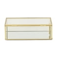 thumbnail image 4 of Lume Glass & Metal Frame Storage Box - Gold, 4 of 7