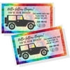 Crafters Cup You've Been Ducked Card 50 Pack Duck Duck Tag Rainbow Tie Dye Design Ducking SUV to Attach to Rubber Ducks 3.5 x 2 inches card size