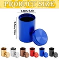 thumbnail image 3 of 5 Oz Tea Storage Jar Portable Travel Canister Compact Airtight Seal Lightweight Rustproof for Leaf Tea Coffee Herb Camping Hiking Outdoor Office, 1Pcs (Blue), 3 of 4