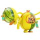 thumbnail image 2 of Neck Fan Handheld Mini Leafless USB Rechargeable Mecha Fan for Travel Camping Party Climbing Hiking Yellow and Orange, 2 of 5