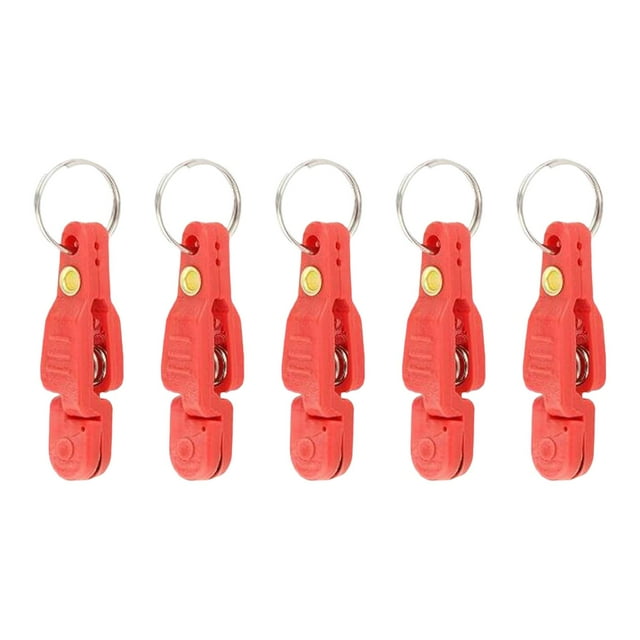 pitrice Snap Release Clips High Tension Adjustable Line Holder Durable Easy To Fishing Accessories Practical Portability Red 4.8cm