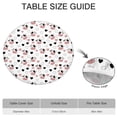 thumbnail image 6 of White Cow Heart Pattern Round Fitted Tablecloth with Elastic Edge,Dining Table Cover Waterproof,Outdoor Round Tablecloth for Camping,Dining,Indoor and Outdoor, 6 of 7