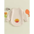 thumbnail image 4 of Thanksgiving Baby Girl Boy Outfit Long Sleeve Turkey Sweatshirt Shirt Onesie Bubble Romper Fall Winter Clothes, 4 of 9