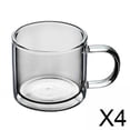 thumbnail image 1 of tazas de doble pared,Taza de café de vidrio de borosilicato de doble pared,Taza de vidrio de doble pared resistente al calor,Taza de vidrio de 250 ml Taza de té y café Boca redonda,Taza de, 1 of 8
