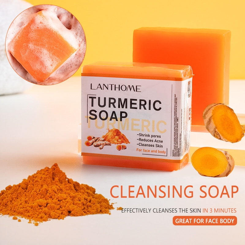 Lanthome Turmeric Soap 100G Gentle Cleansing Facial Cleansing Soap