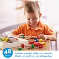 thumbnail image 2 of Construction Set - In A Box - 48 Pieces - Building - Melissa & Doug, 2 of 4