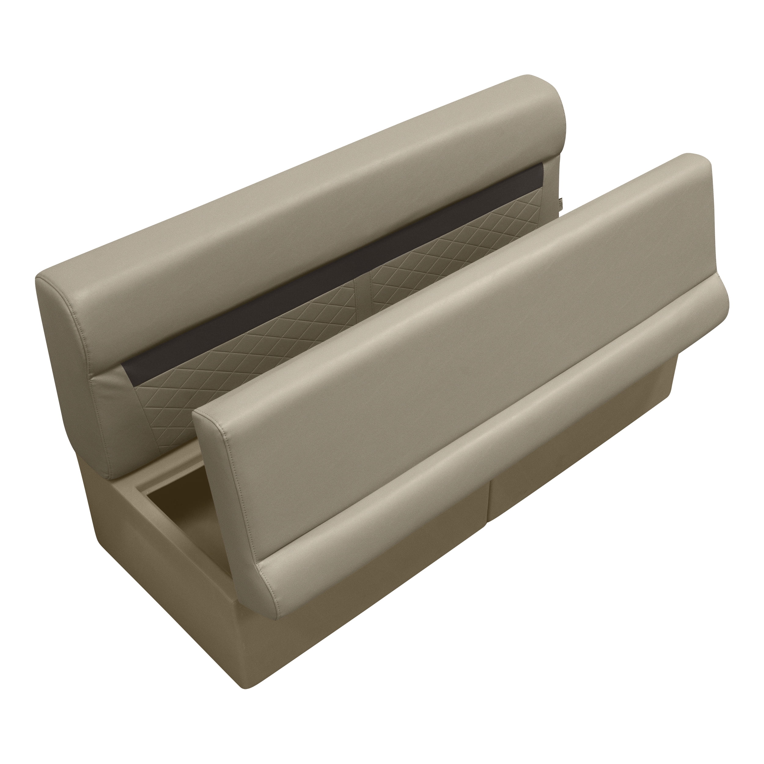 Wise DLX106-1900 DLX Series 55" Pontoon Bench Cushion Set - Neutral / Meteor