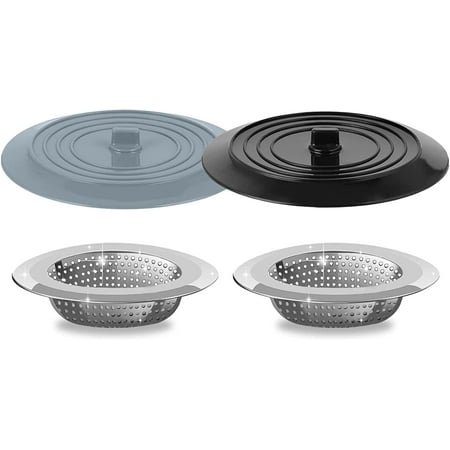 

Kitchen Sink Strainer Sink Stopper Sink Strainer Silicone Kitchen Sink Drain Strainer Cover Plug Stopper 4.5 Stainless Steel Sink Drain Strainer Food Catcher for Kitchen Sink