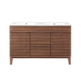 thumbnail image 5 of Modway Render 48" Modern Wood Double Sink Bathroom Vanity in Walnut/White, 5 of 9