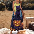 thumbnail image 2 of Halloween Ghosts Horror Pumpkin Fine Art Sleeveless Dress Summer Dress Woman 2025, 2 of 7