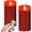 Realwax Red, variant on Battery Operated Tea Lights Candles: 24 Pack Realistic and Bright Flickering Holiday Gift Flameless LED Electric Candles for Seasonal & Festival Party Home Decoration Orange