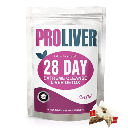 Liver Detox Tea - 28 Tea Bags Herbal Tea, Includes Milk Thistle, Turmeric & Fennel 3 Oz