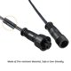 thumbnail image 2 of Cables de extensión de luz para patio de 2 pines con conector macho y hembra, 5 m/16,4 pies, resistente al agua IP67, fácil de usar, PVC retardante de llama, para iluminación de jardín, 2 of 5