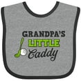 thumbnail image 3 of Inktastic Grandpas Little Caddy with Golf Club and Ball Boys or Girls Baby Bib, 3 of 4
