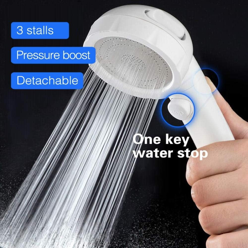 Shower Head Handheld Water Saving Rain Shower Head High Pressure 3 Stage Magic Spa Shower Head Mist for Bathroom Ceramic Ball Shower Showerhead