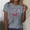 Gray, variant on Lumosvexa Summer Plain Short Shirt Sleeved Womens Casual T-Shirt Top Crew Neck T-Shirt Red Size XL