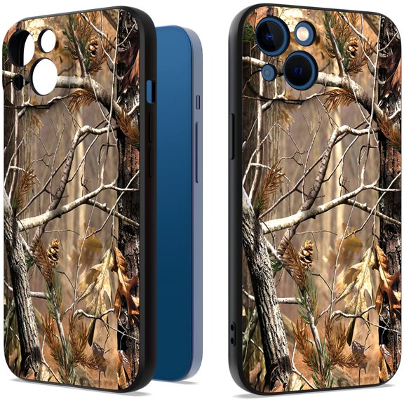CoverON Design For Apple iPhone 14 Plus Phone Case, Flexible Rubber Slim TPU Cover, Fall Camouflage
