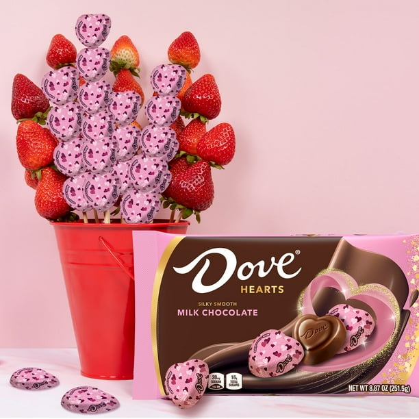 Dove Heart Chocolate Bag - Milk supply for grocery retail