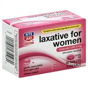 Rite Aid Women's Stimulant Laxative Tablets, Bisacodyl USP, 5 mg - 90 Count | Constipation Relief | Coated for Easy Swallowing