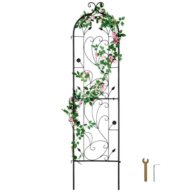 VEVOR Enrejado de metal para jardín para soporte de plantas trepadoras, 60 x 15 pulgadas, resistente al óxido